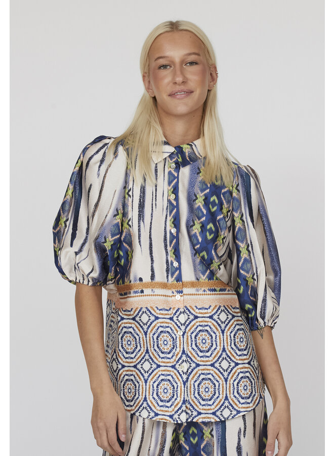 Sisters Point Blouse Ella 17155 - 802 Blue Ethnic