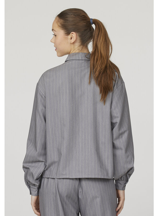 Sisters Point Blouse VERINA 17183 - 053 Grey Pinstripe