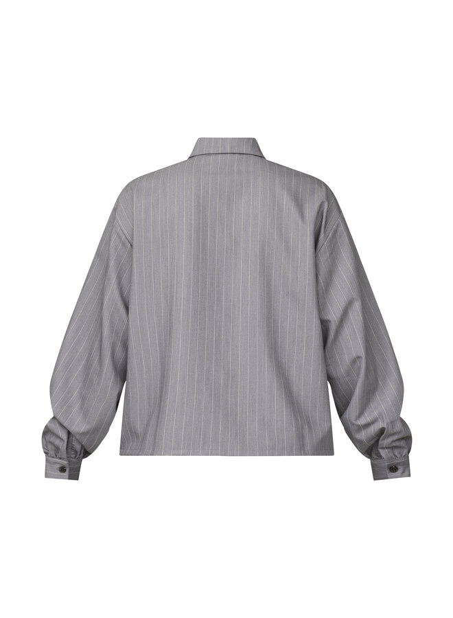 Sisters Point Blouse VERINA 17183 - 053 Grey Pinstripe