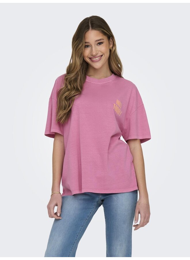 T-Shirt ONLRILLY 15316994 - Strawberry Moon/Not