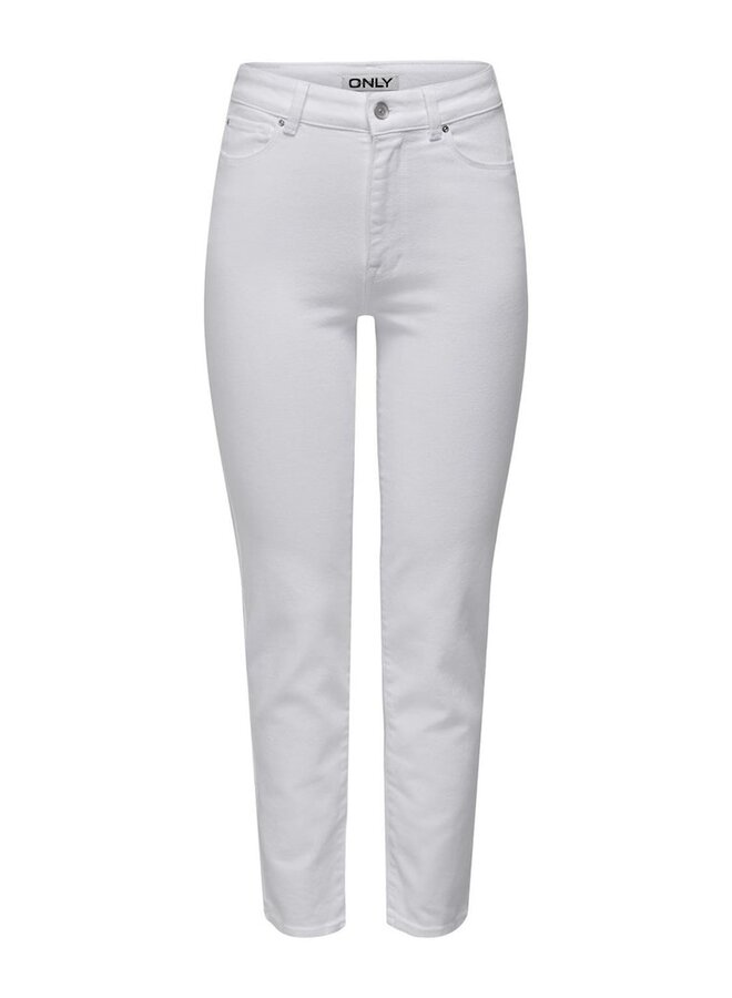 Only Straight Fit Jeans ONLEMILY 15292435 - White