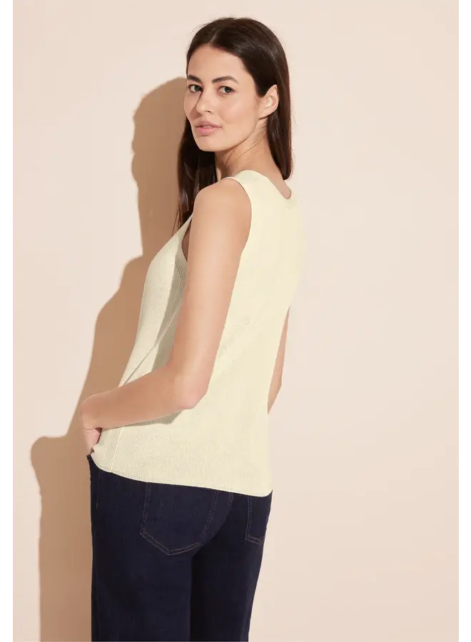 Street one Top Knitted Rib 302737- Lucid White 14451