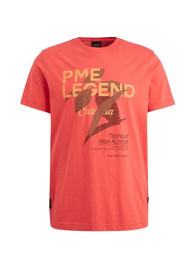 PME Legend T-Shirt PTSS2404571 - 3062 Hot Coral