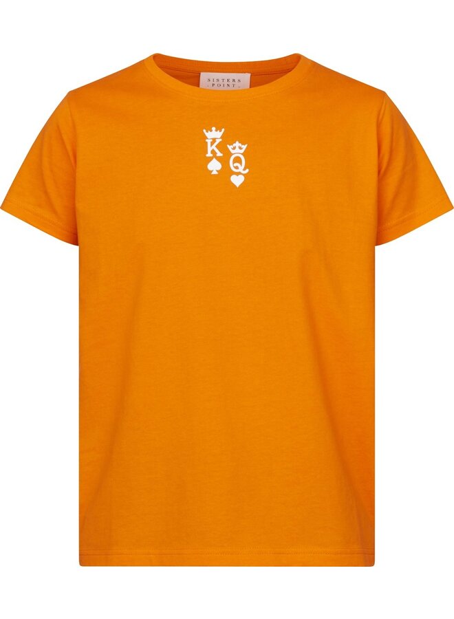 T-Shirt 17305 HITA-SS - 800 Orange/White