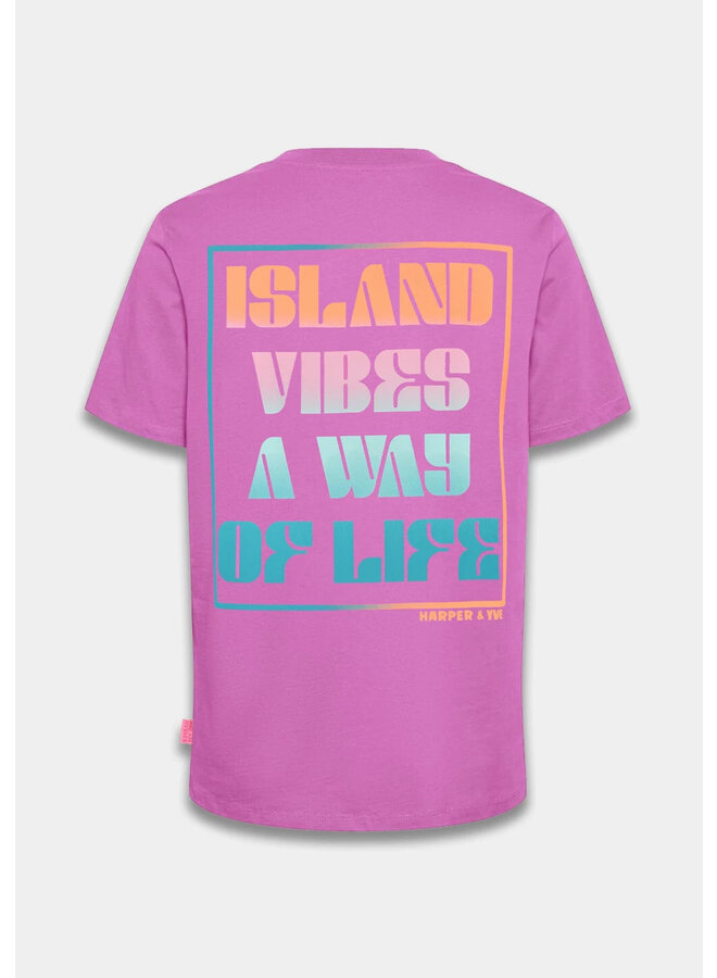 Harper & Yve T-shirt Island Vibe HS24D312 - 903 Purple
