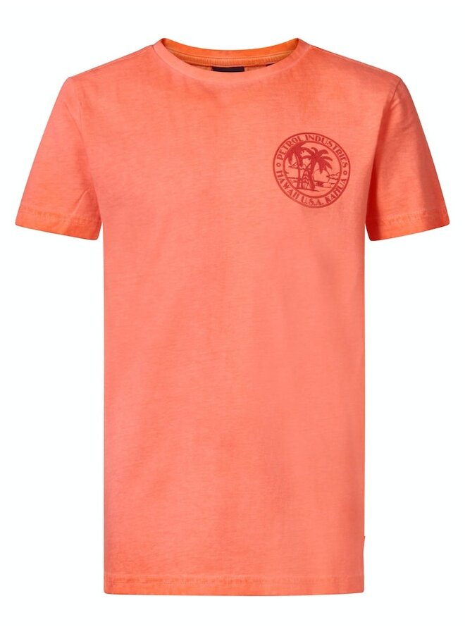 Petrol T-shirt Men T-Shirt SS - Oranje