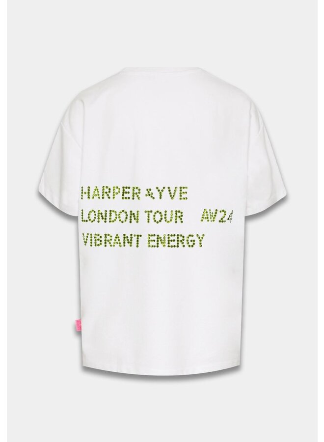 Harper and Yve T-Shirt Vibrant Energy AW24Y300 - 100 Cream White