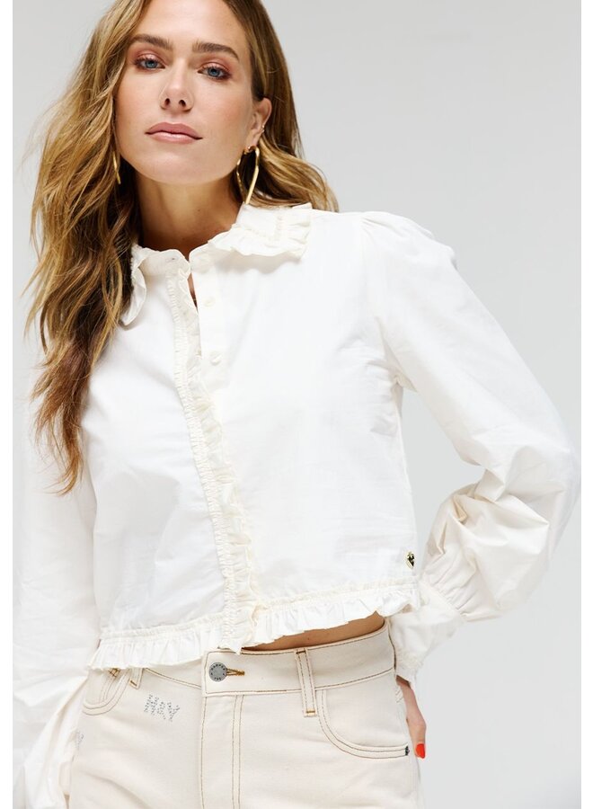 Harper and Yve Blouse Ellie AW24P608 - 100 Cream White