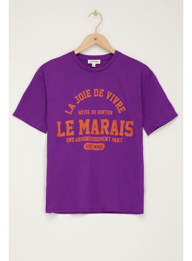 My Jewellery T-Shirt Le Marais MJ10545-0725 - Paars