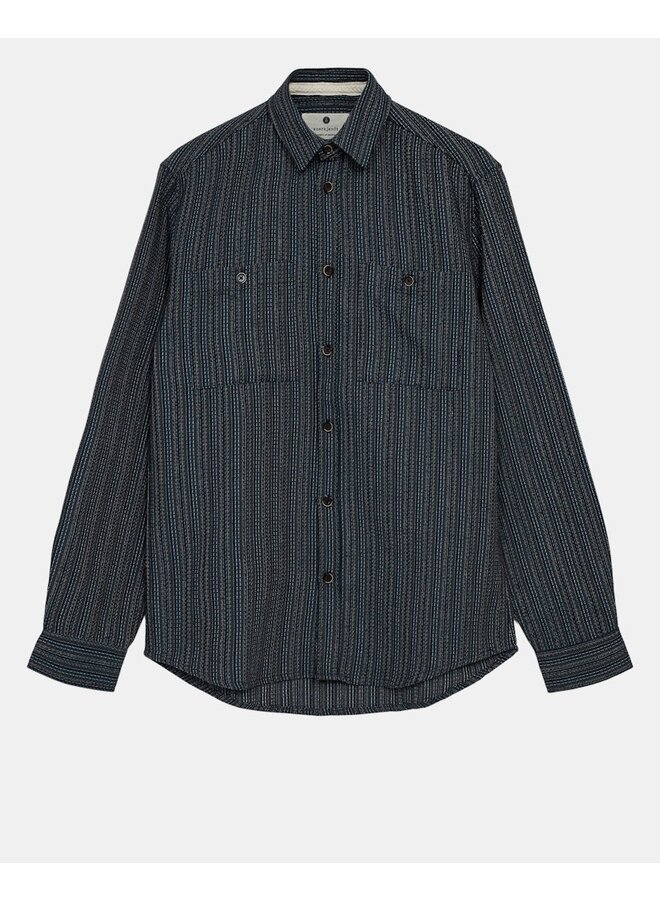 Overhemd AKLOUIS STRIPE SHIRT 901677 - Indian Teal