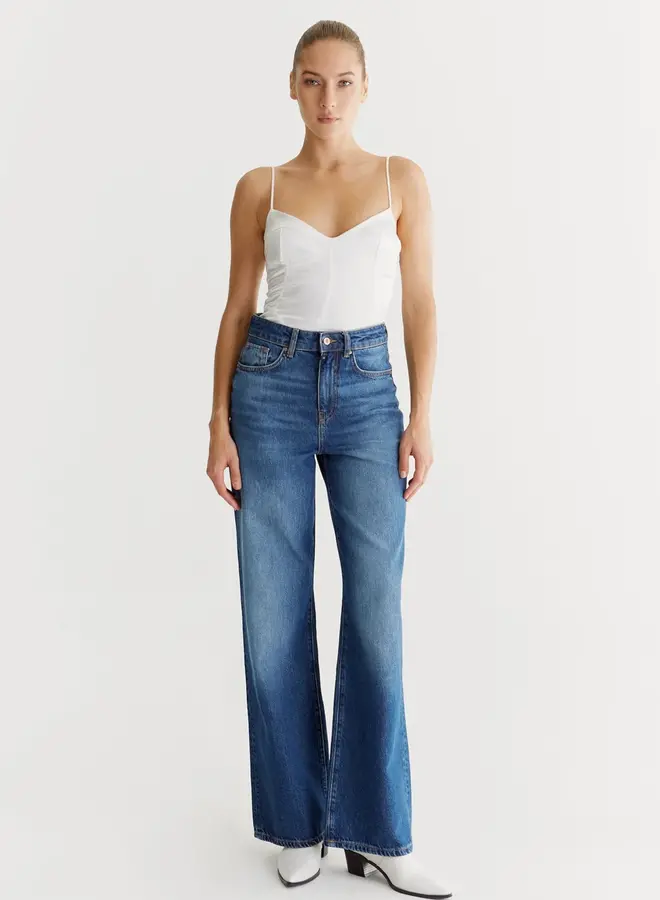 Cup of Joe Broek Maria Wide Leg - Astra Blue