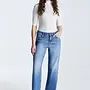 Cup of Joe Wide Leg Jeans Nova - Medium Blue