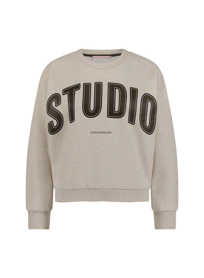 Studio Anneloes Sweater Puck 11910 - 9500 Grey Melange