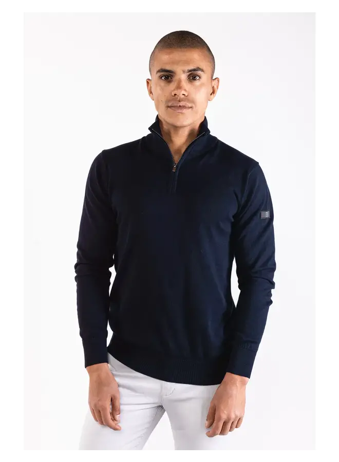 Presly & Sun Half-Zip Trui Lewis Pullover - Navy