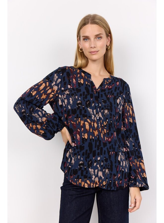 Soyaconcept Blouse 40936 - Blue Iris Combi