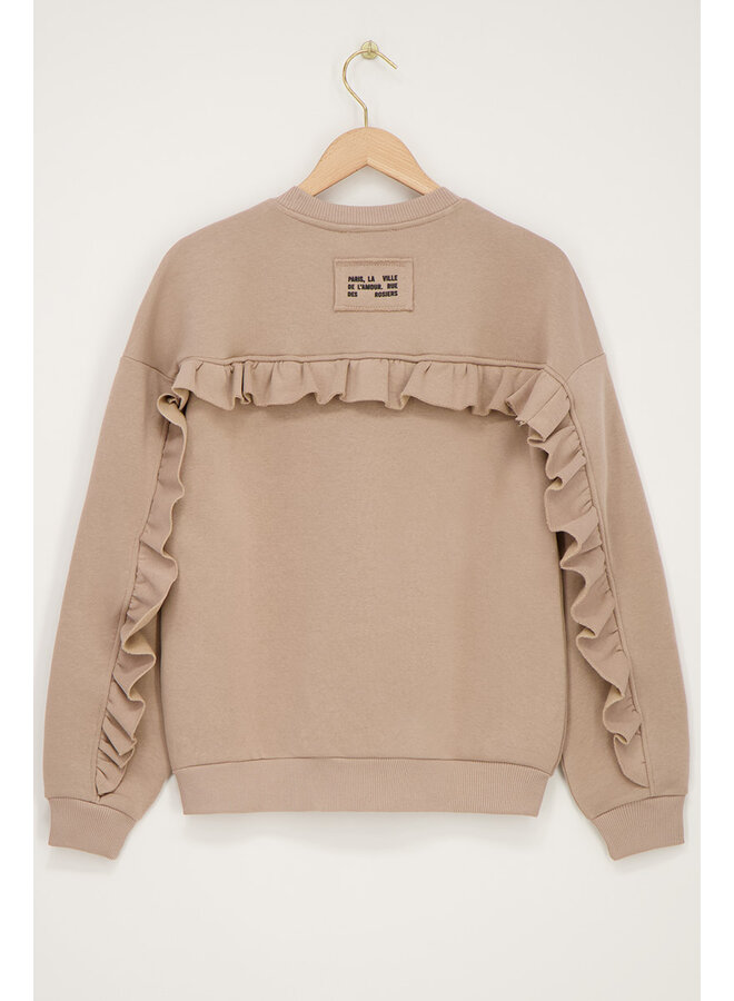 My Jewellery Sweater Met Ruffle MJ11503-0110 - Beige