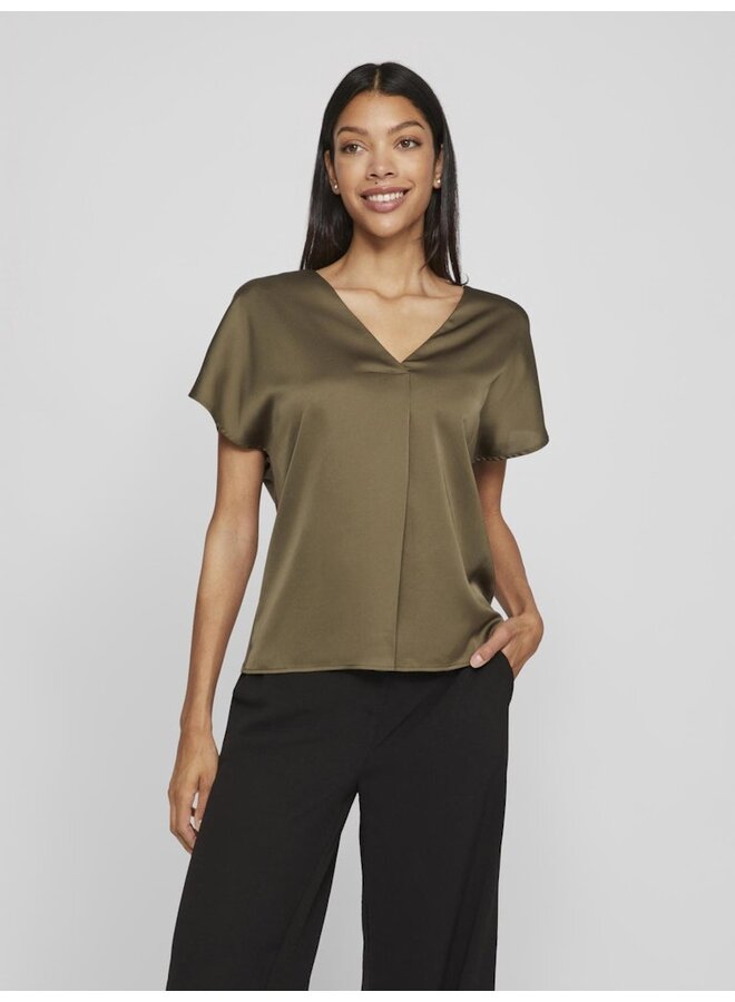 Vila Top 14089239 -  Dusty Olive