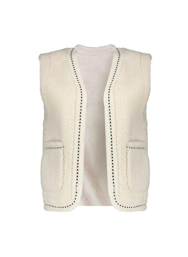 Geisha Gilet Teddy 45553-19 - 10 Off-White