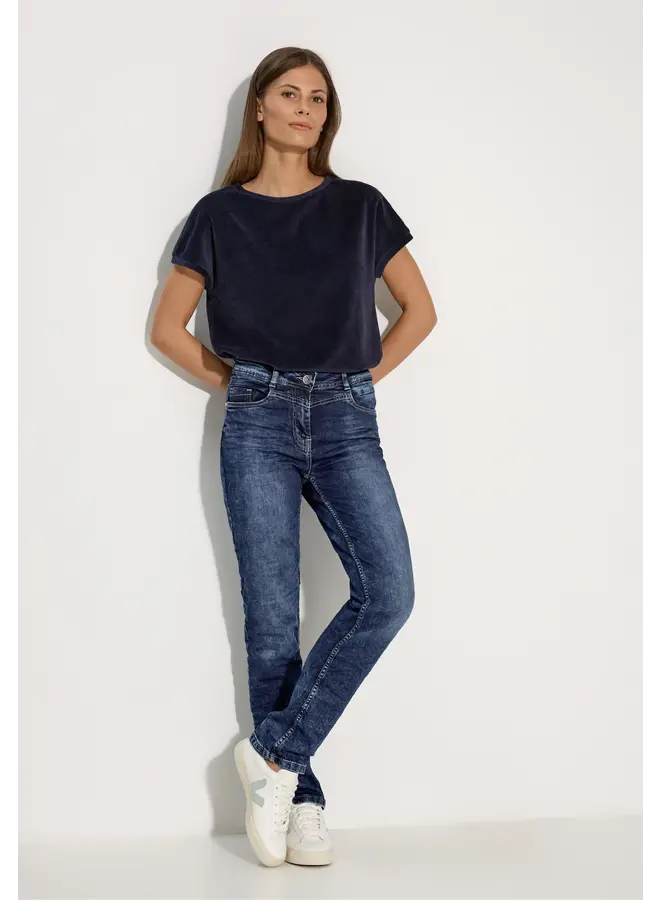 Straight Fit Jeans - 10281 30 - Lengtemaat L30 - Mid Blue Wash