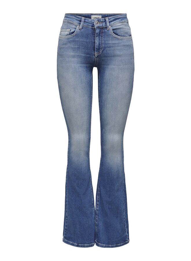 Only Jeans ONLBLUSH MID FLARED 15223514 - Medium Blue Denim