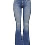 Only Flared Jeans ONLBLUSH 15223514 - Medium Blue Denim