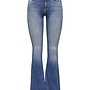Only Jeans ONLBLUSH MID FLARED 15223514 - Medium Blue Denim