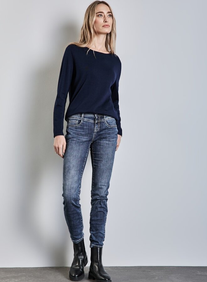 Slim Fit Jeans 378422 - 16468 Mid Blue Wash