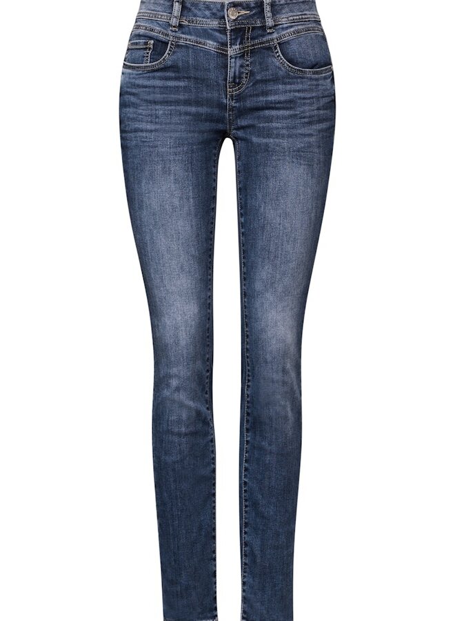 Street One Slim Fit Jeans 378422 - 16468 Mid Blue Wash
