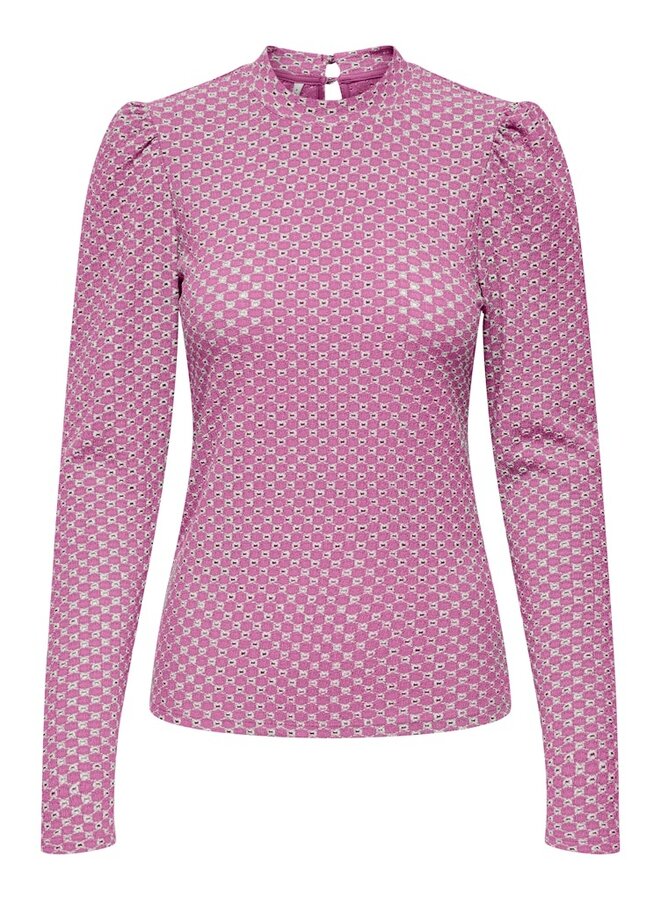 Only Top ONLGENNY 15343569 - Fuchsia Pink/Cloud Dancer