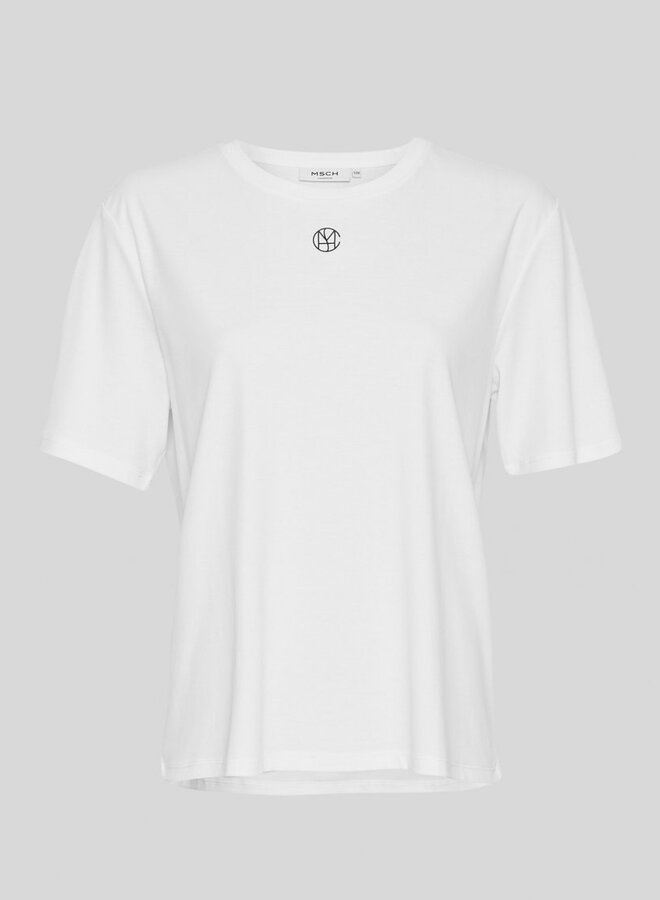 MSCH Copenhagen Icon T-shirt 18453 - B White Black