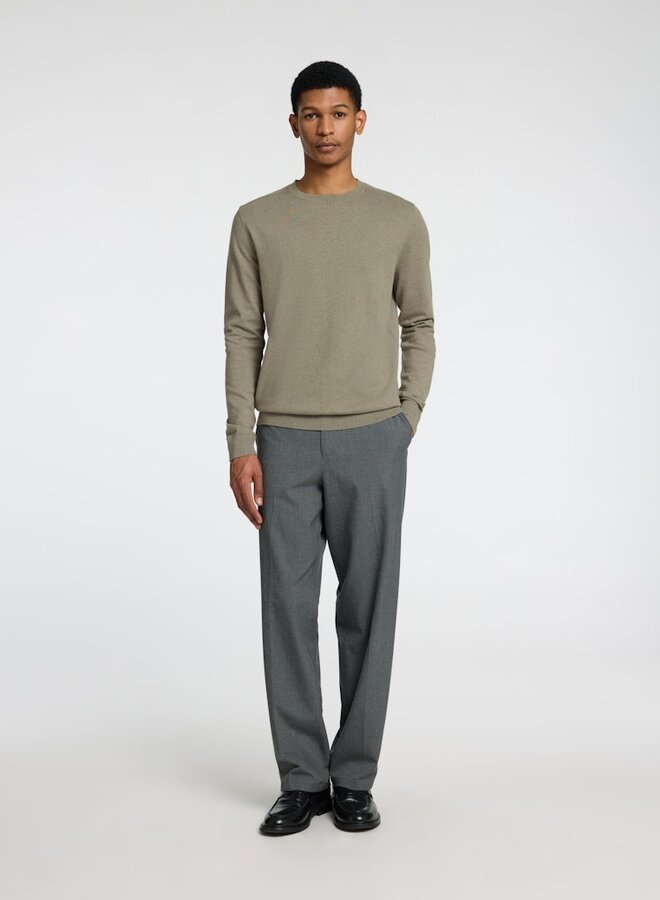 selected Crewneck Trui SLHBERG 16074682 - Vetiver