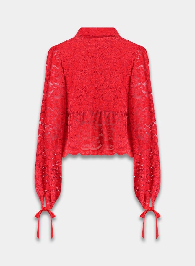 harper and yve Blouse SS25P606 - 313 Spicy Red