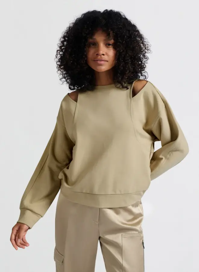 Sweatshirt Met Open Schouderdetails 01-109082-502 - 99803