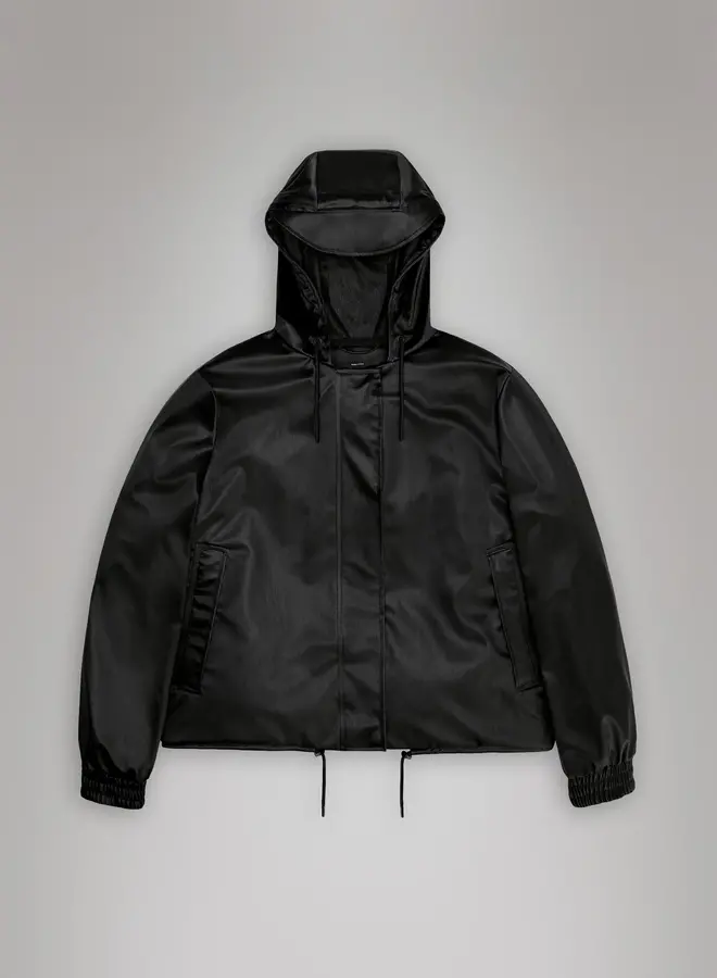 Rains Regenjas Unisex 18040 String W Jacket W3 - Black Grain