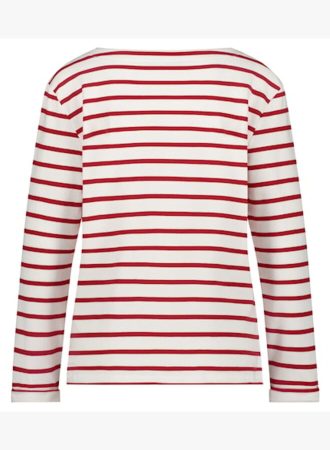 Red Button Longsleeve Terry SRB4471 - 44 Red