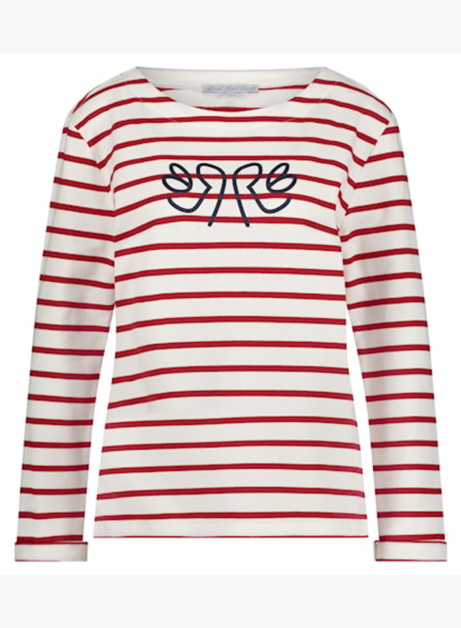 Red Button Longsleeve Terry SRB4471 - 44 Red