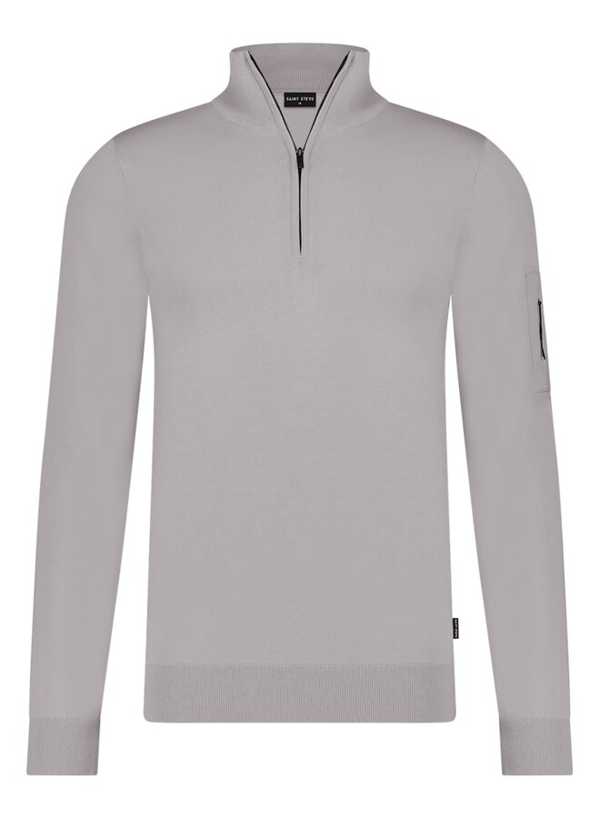 Half-Zip Trui 210160 - 90009 Ice Grey
