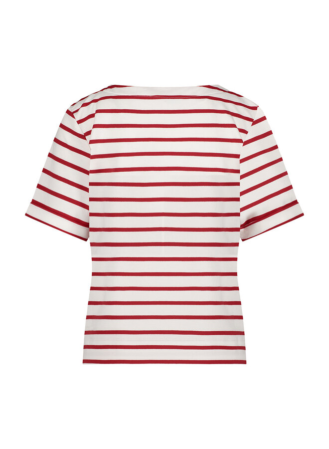 Red Button T-shirt Terry  SRB4528 - 44 Red