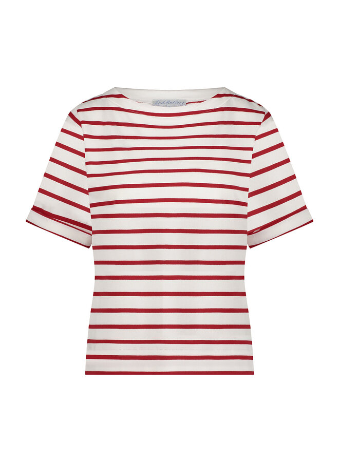 Red Button T-shirt Terry  SRB4528 - 44 Red
