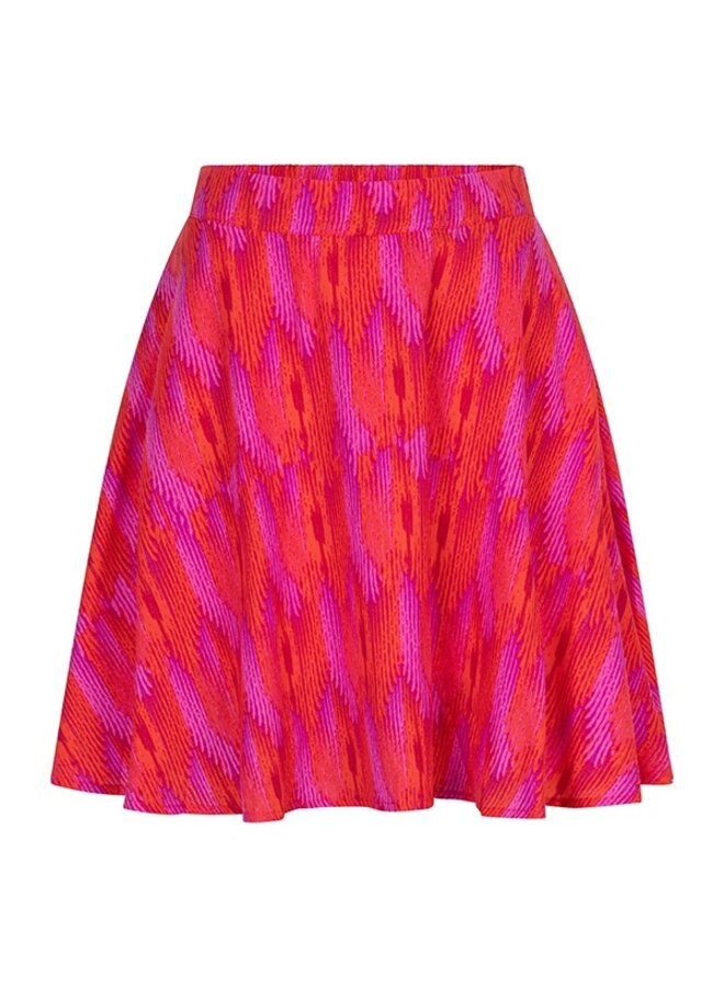Lofty Manner Rok QA35 C - Skirt Lotte - 803 Feather Prin