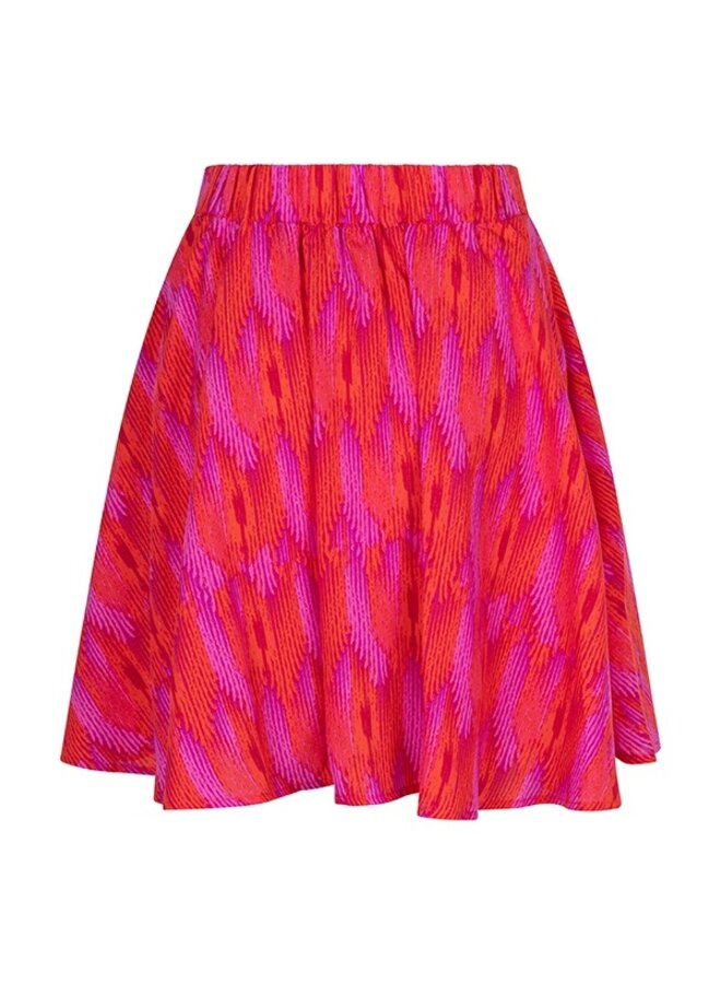 Lofty Manner Rok QA35 C - Skirt Lotte - 803 Feather Prin