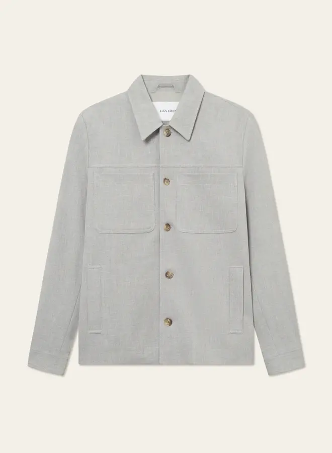Les Deux Overshirt LDM610180 - 310310-Light Grey Melange