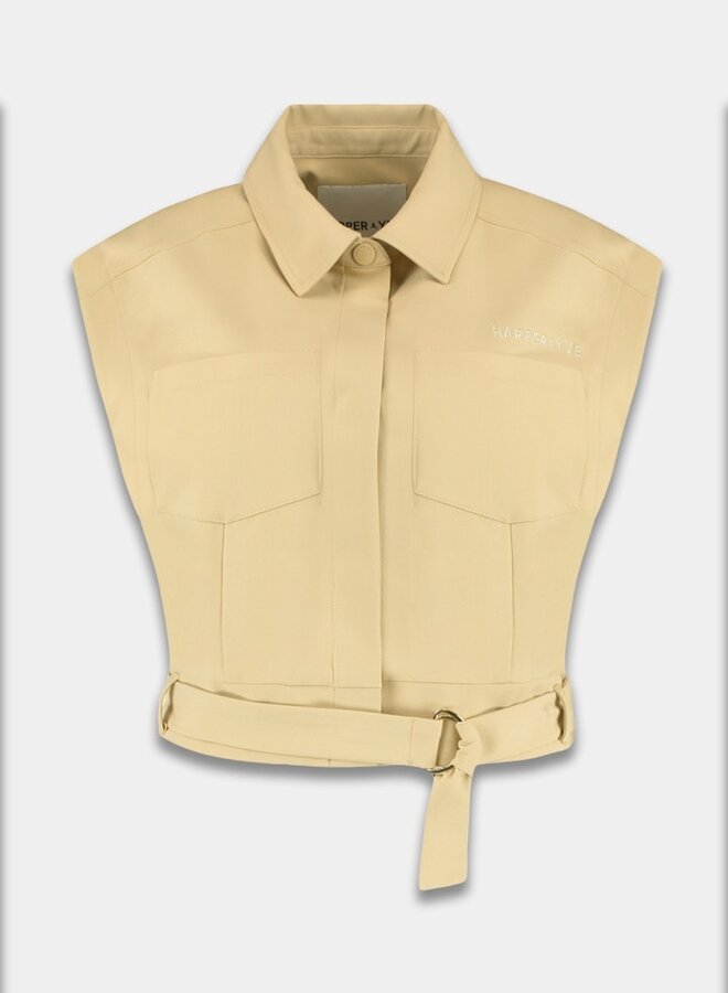 harper and yve Gilet top Katie SS25N204 - 1006 Beige
