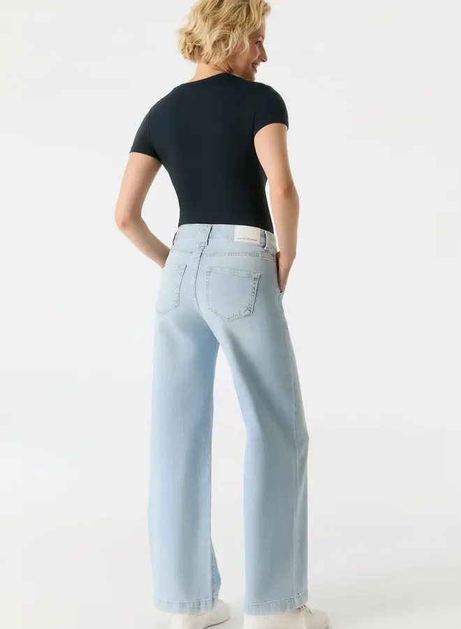 Cup of Joe Wide leg jeans Lulu Aqua Blue - Aqua Blue