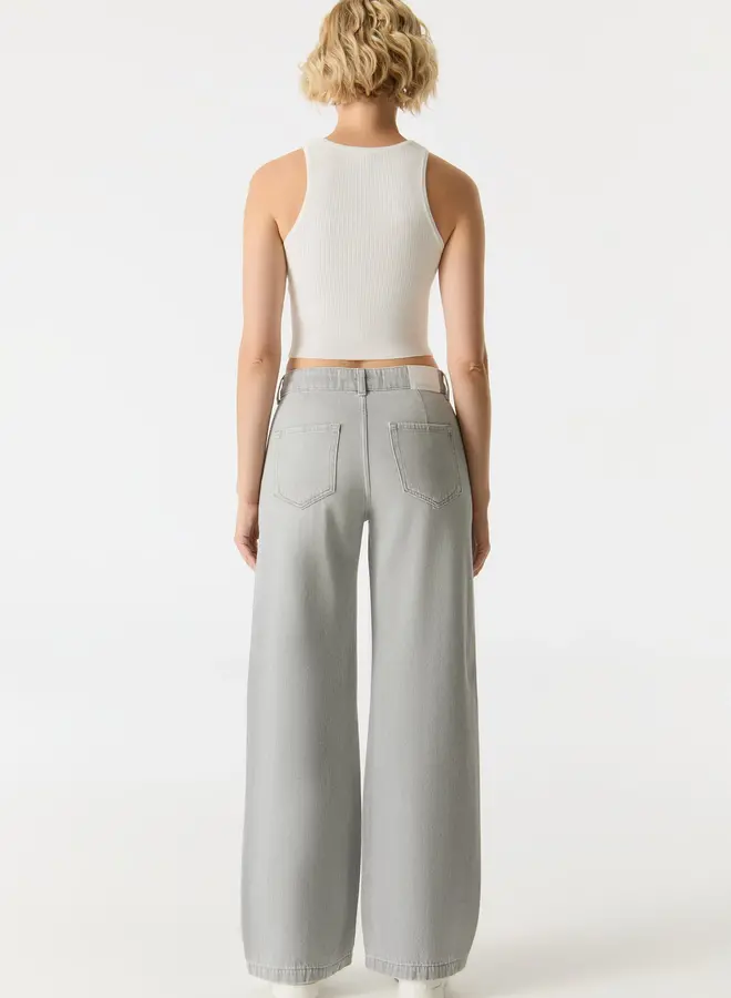 Cup of Joe Wide leg jeans  Maxine Light Grey - Light Grey