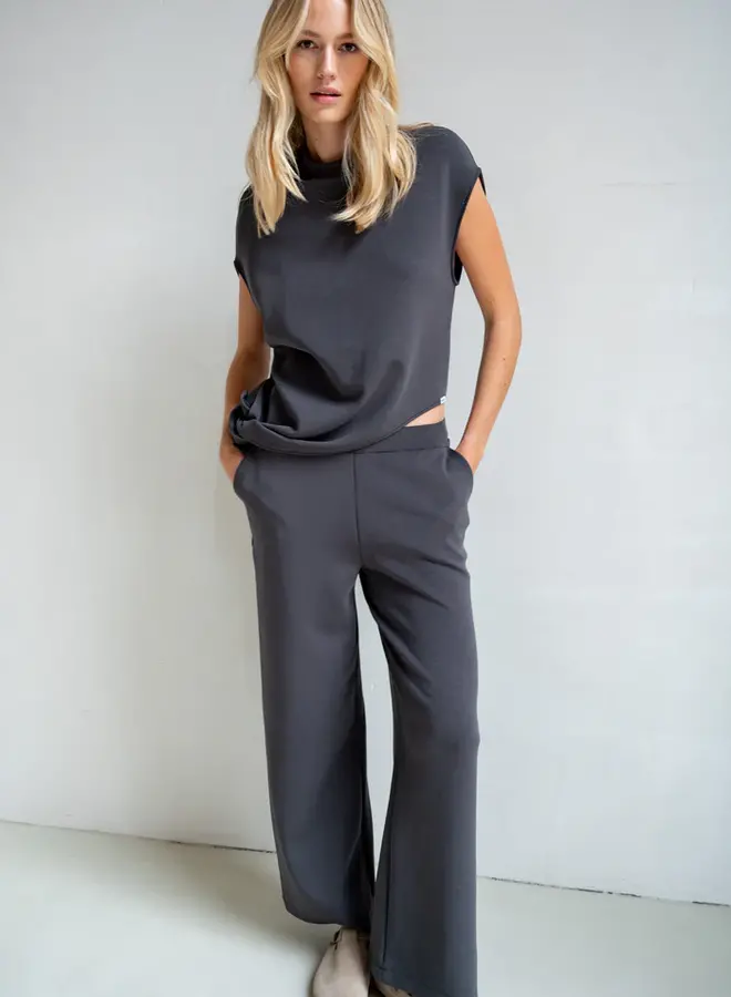 Penn&Ink Broek S25T1146 - 822 Charcoal