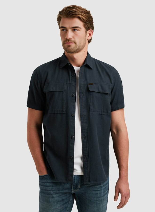 PME Legend Overhemd Korte Mouw Ctn Slub Cargo Bernt PSIS2503242 - 5281 Salute