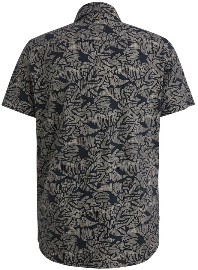 PME Legend Overhemd Korte Mouw Jersey Pique Print Viggo PSIS2503238 - 5281 Salute