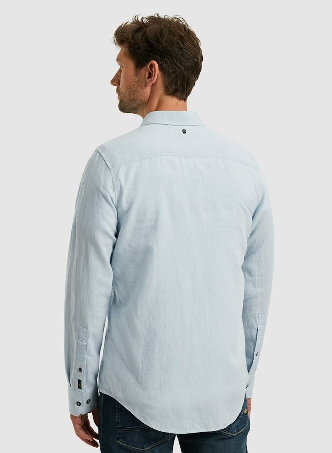 PME Legend Overhemd Ctn/linen 2 tone Owen PSI2503224 - 5040 Placid Blue