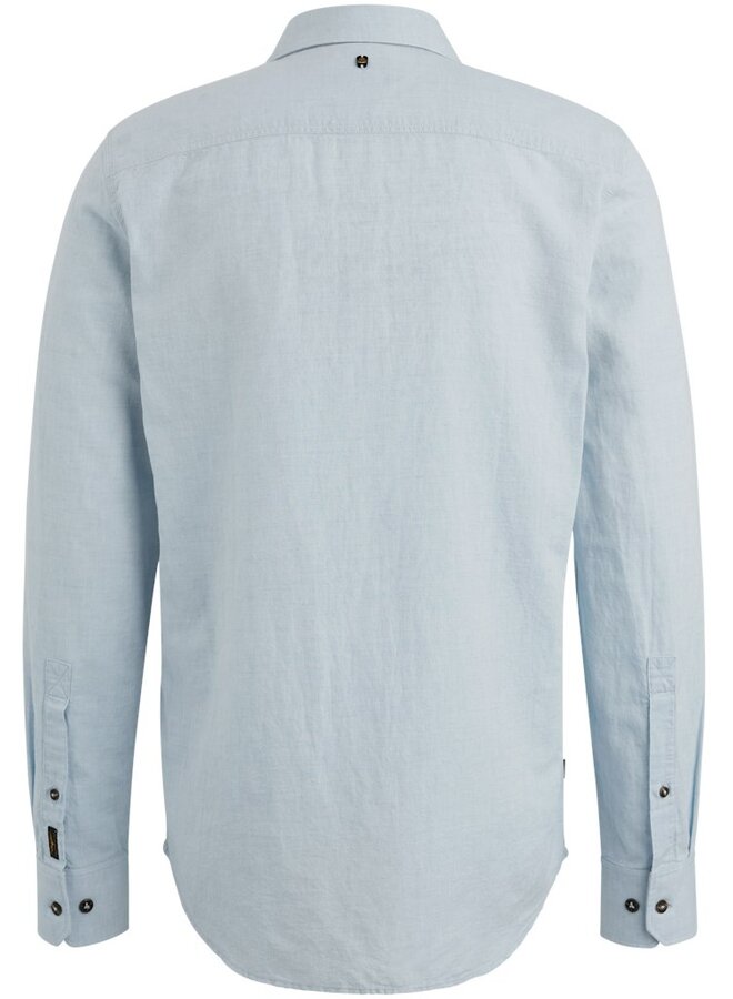 PME Legend Overhemd Ctn/linen 2 tone Owen PSI2503224 - 5040 Placid Blue